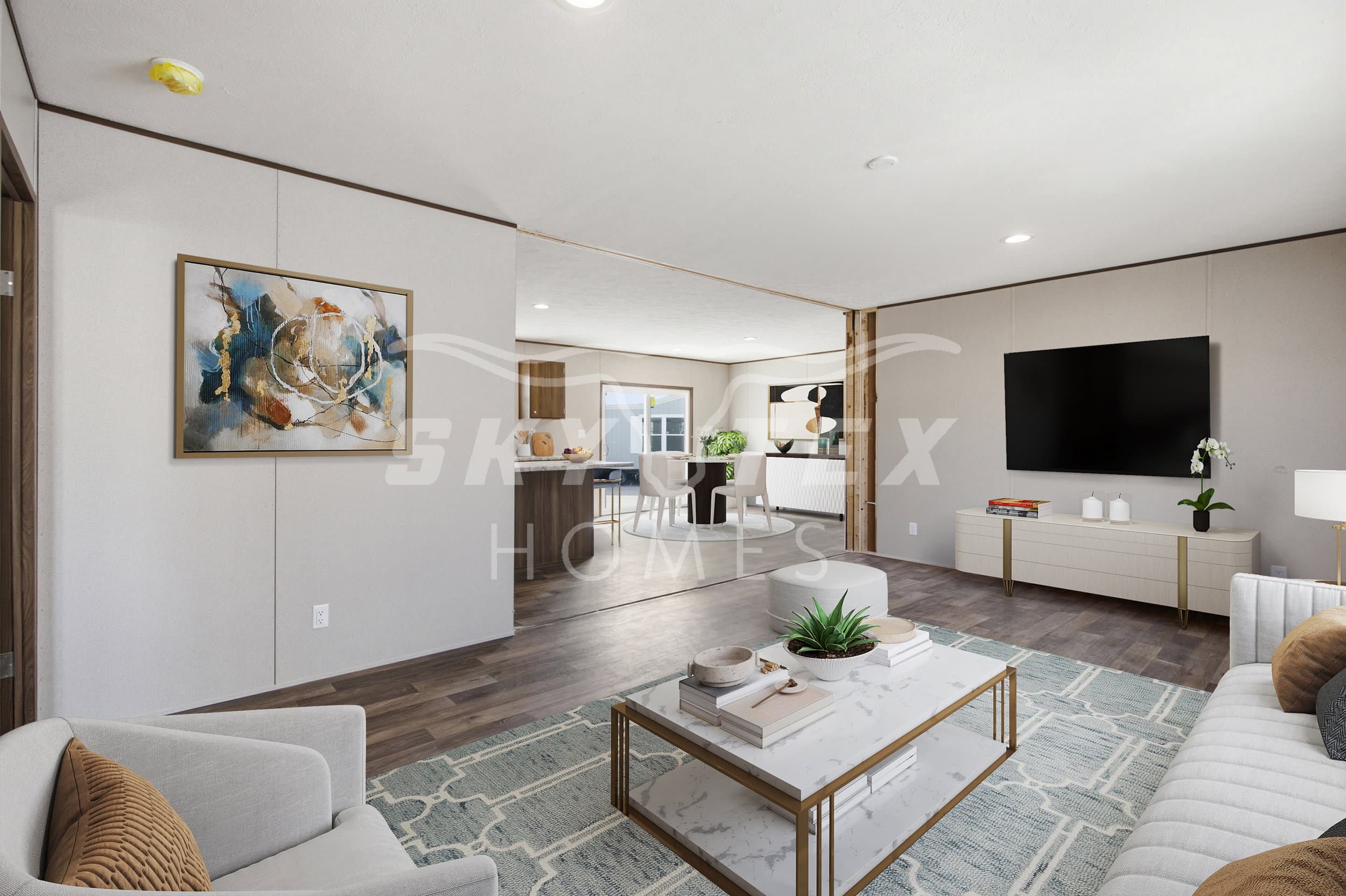 Redwood interior home features