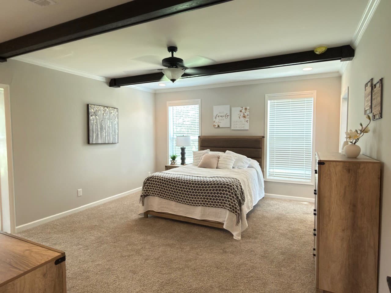 Woodside bedroom home features