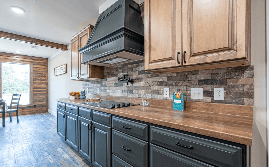 The ole hay barn kitchen home features