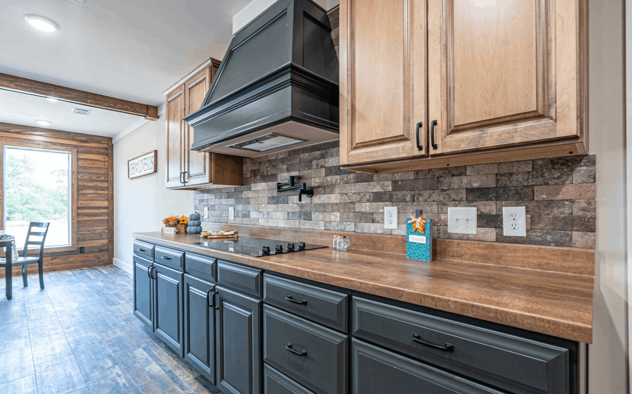 The ole hay barn kitchen home features