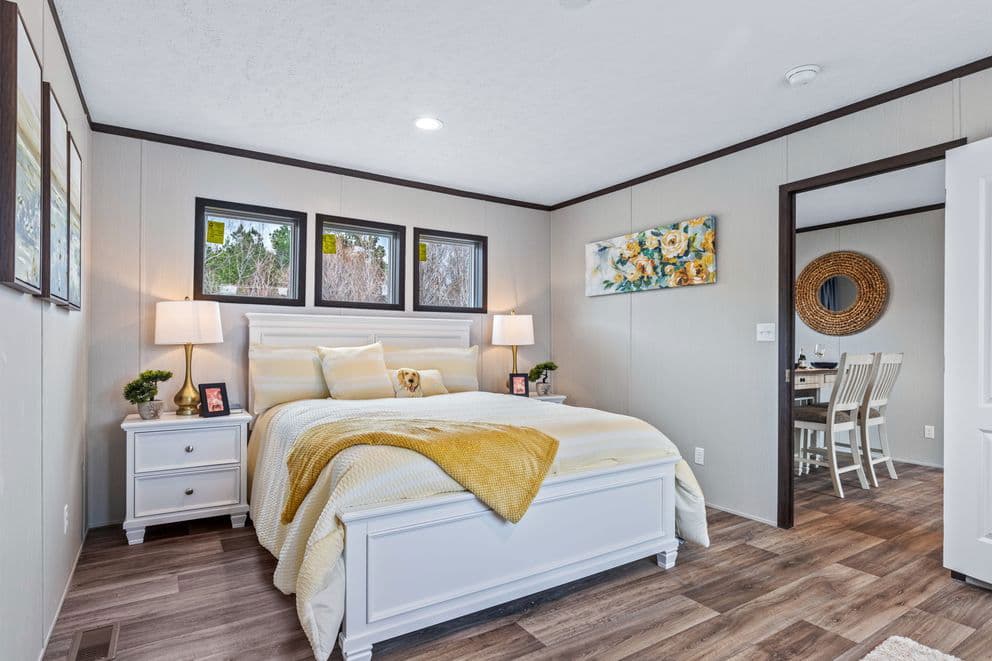 Pecan bedroom home features