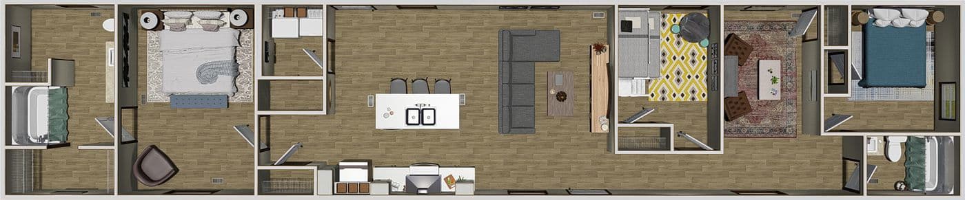 Cypress floor plan home features