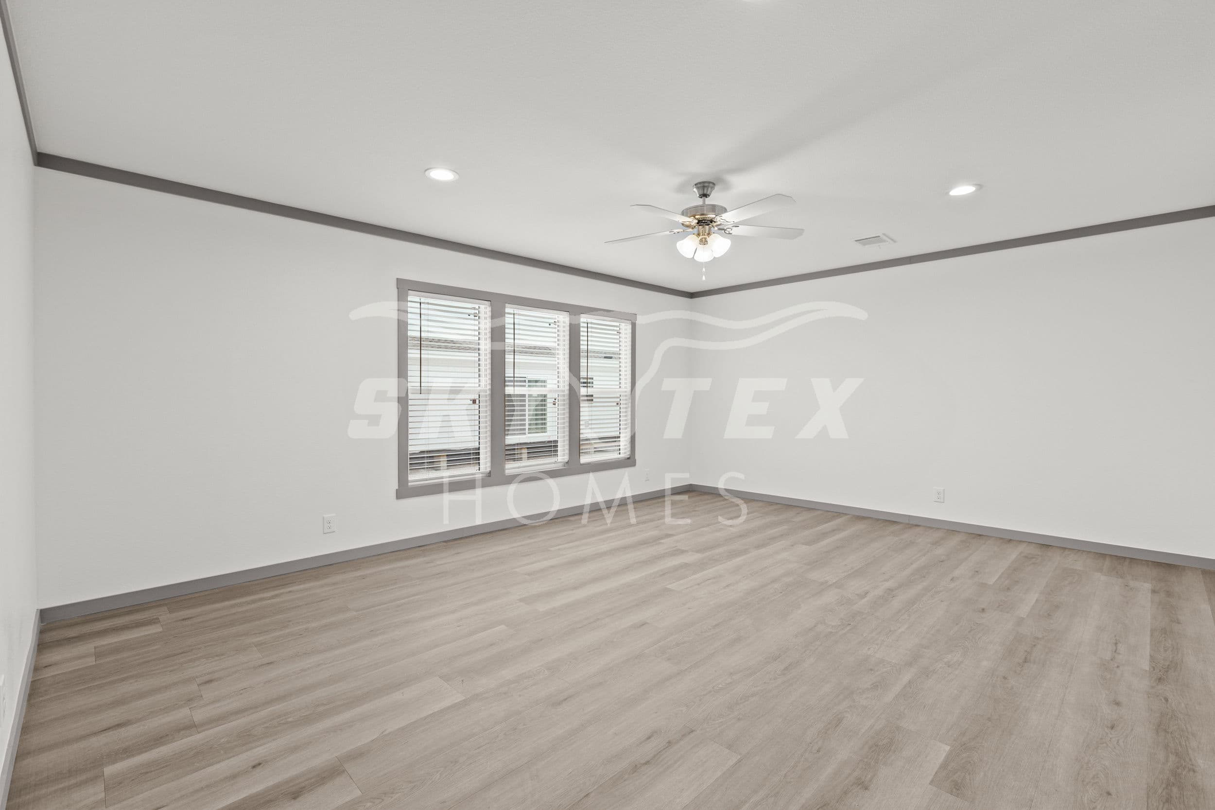 The swisher interior and bedroom home features