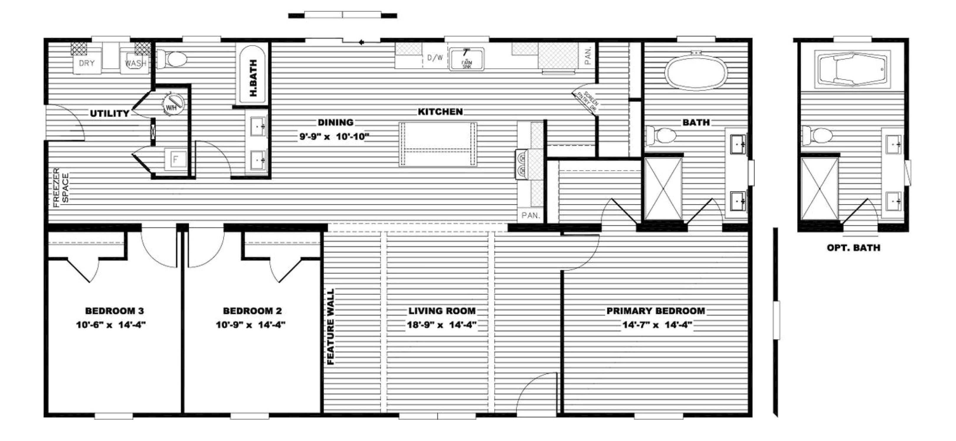 Emilie elite floor plan home features