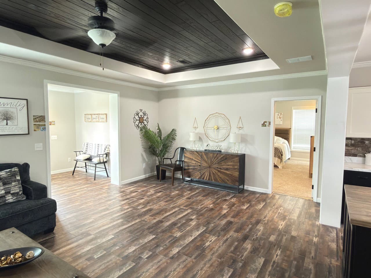 Woodside interior home features