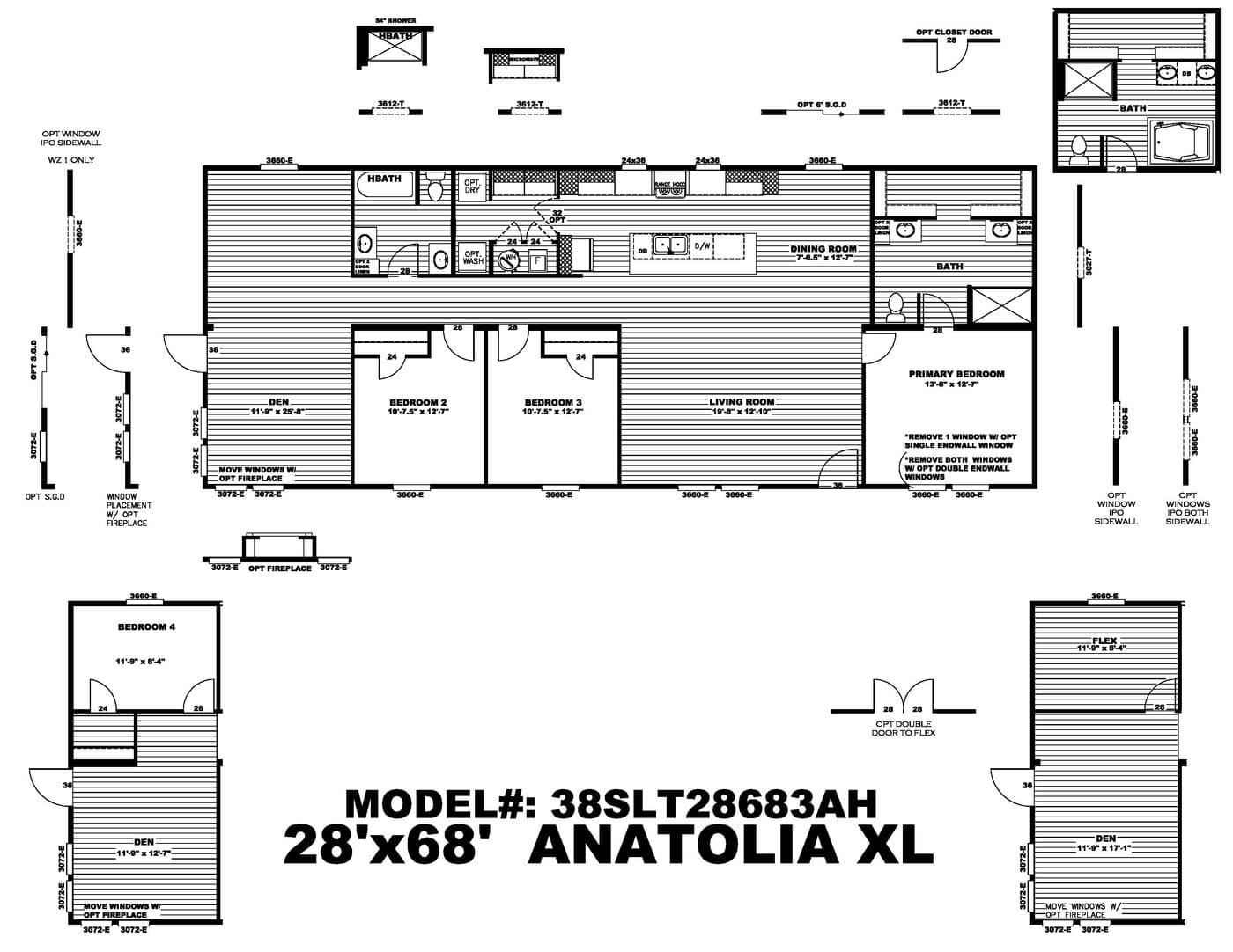 Padre  floor plan home features