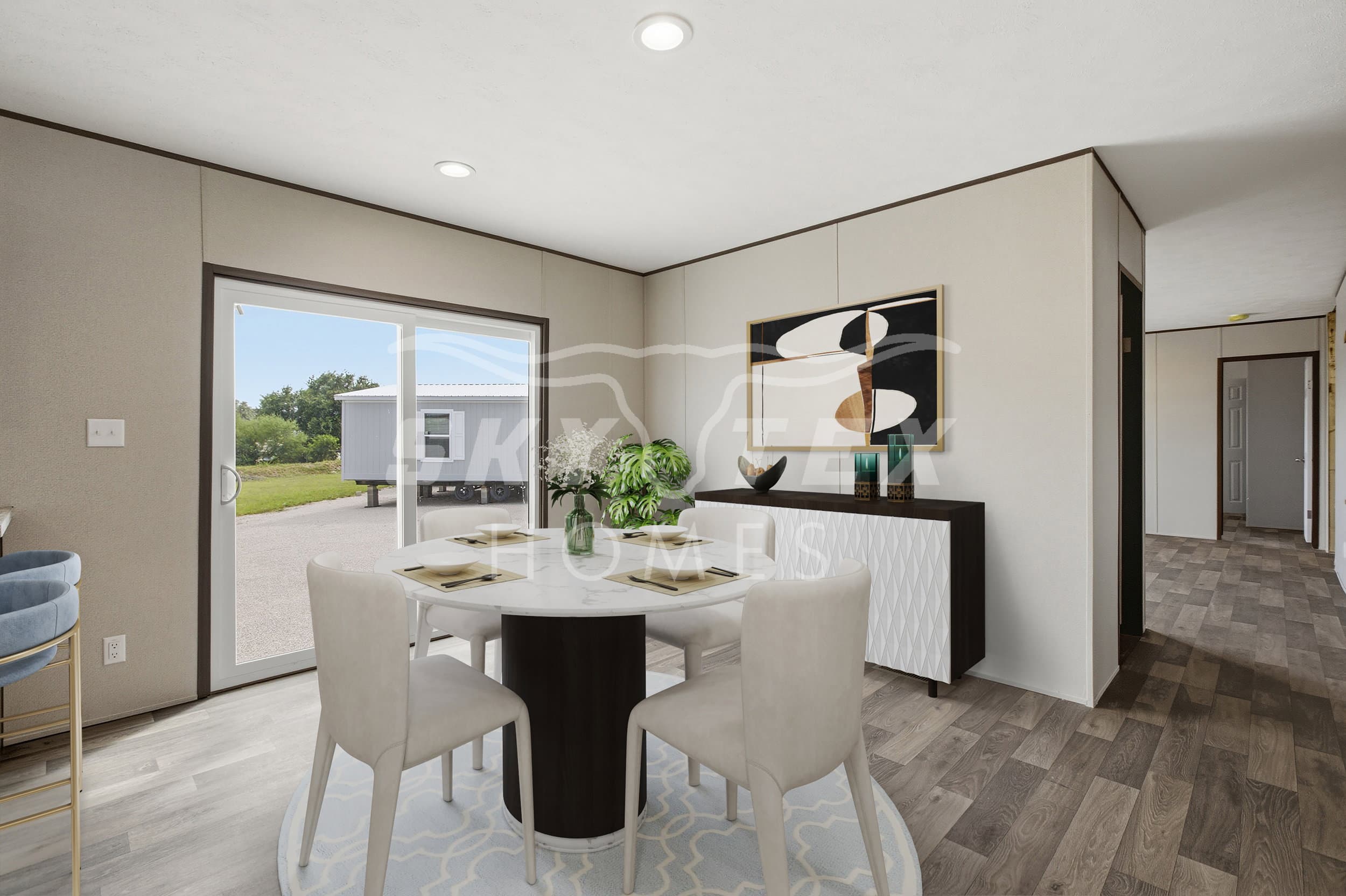 Redwood interior home features