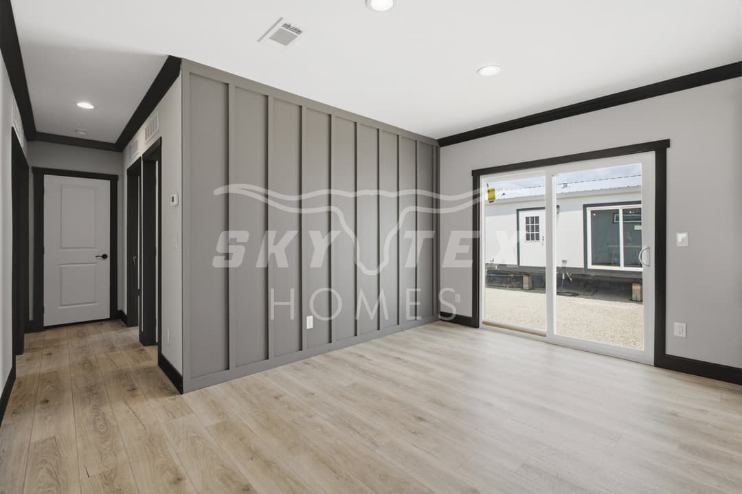 The iron peak interior home features