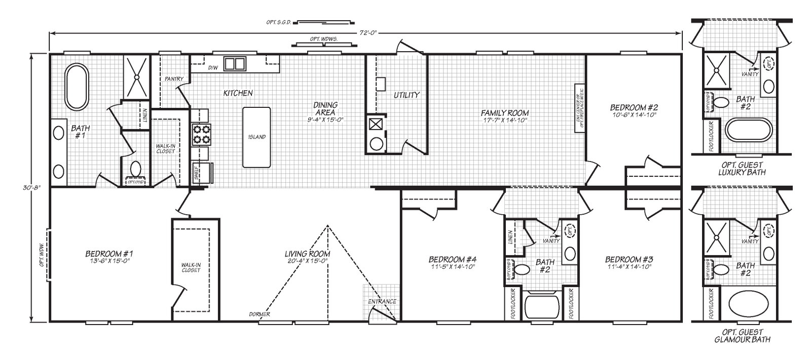 2479 FM 1332, Jourdanton — La Parita Estates floor plan