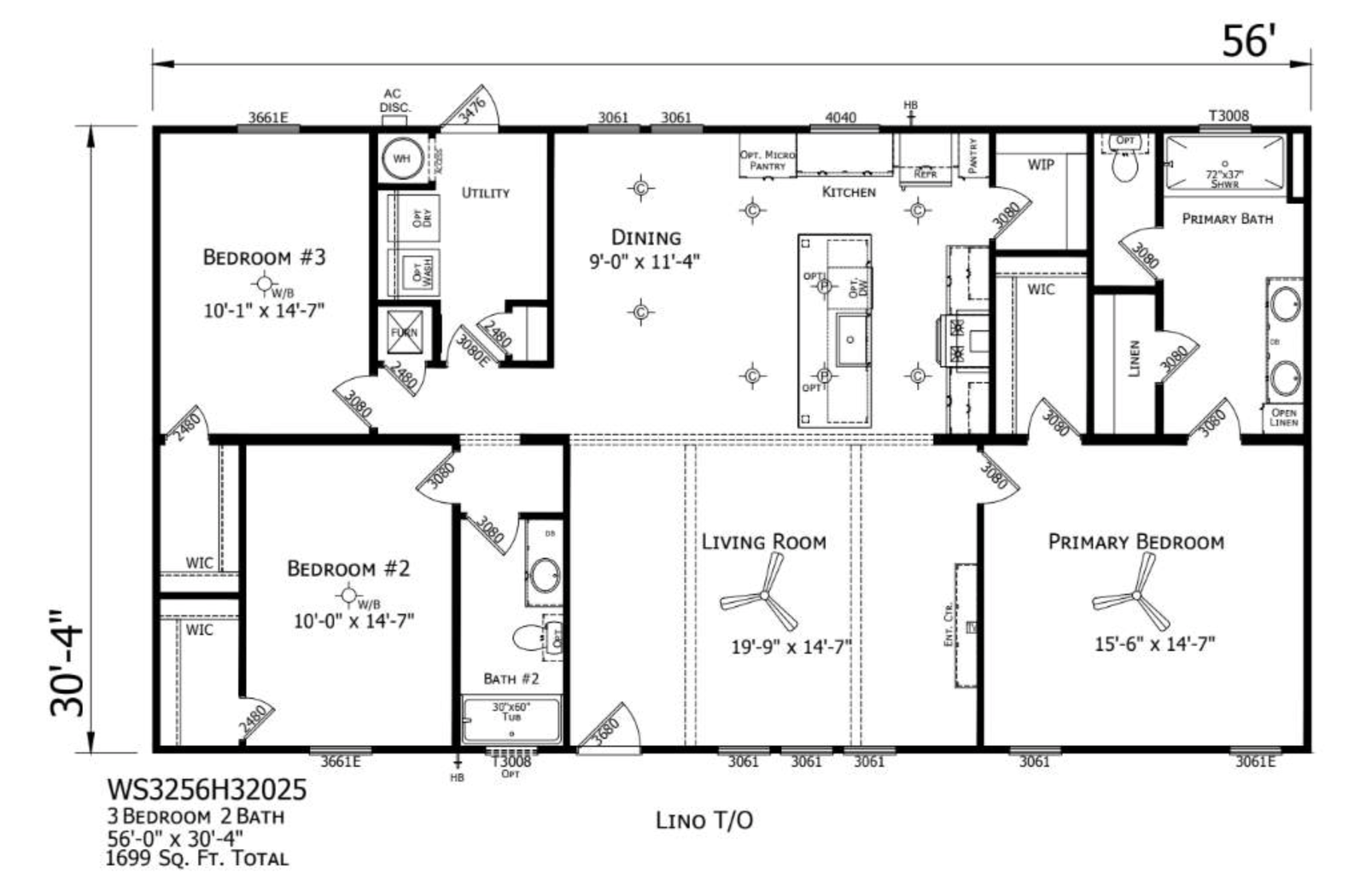 Benbrook floor plan