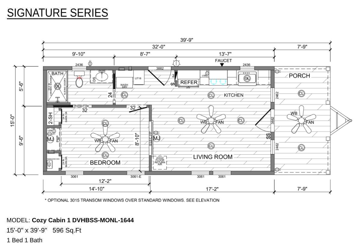 Cozy Cabin floor plan