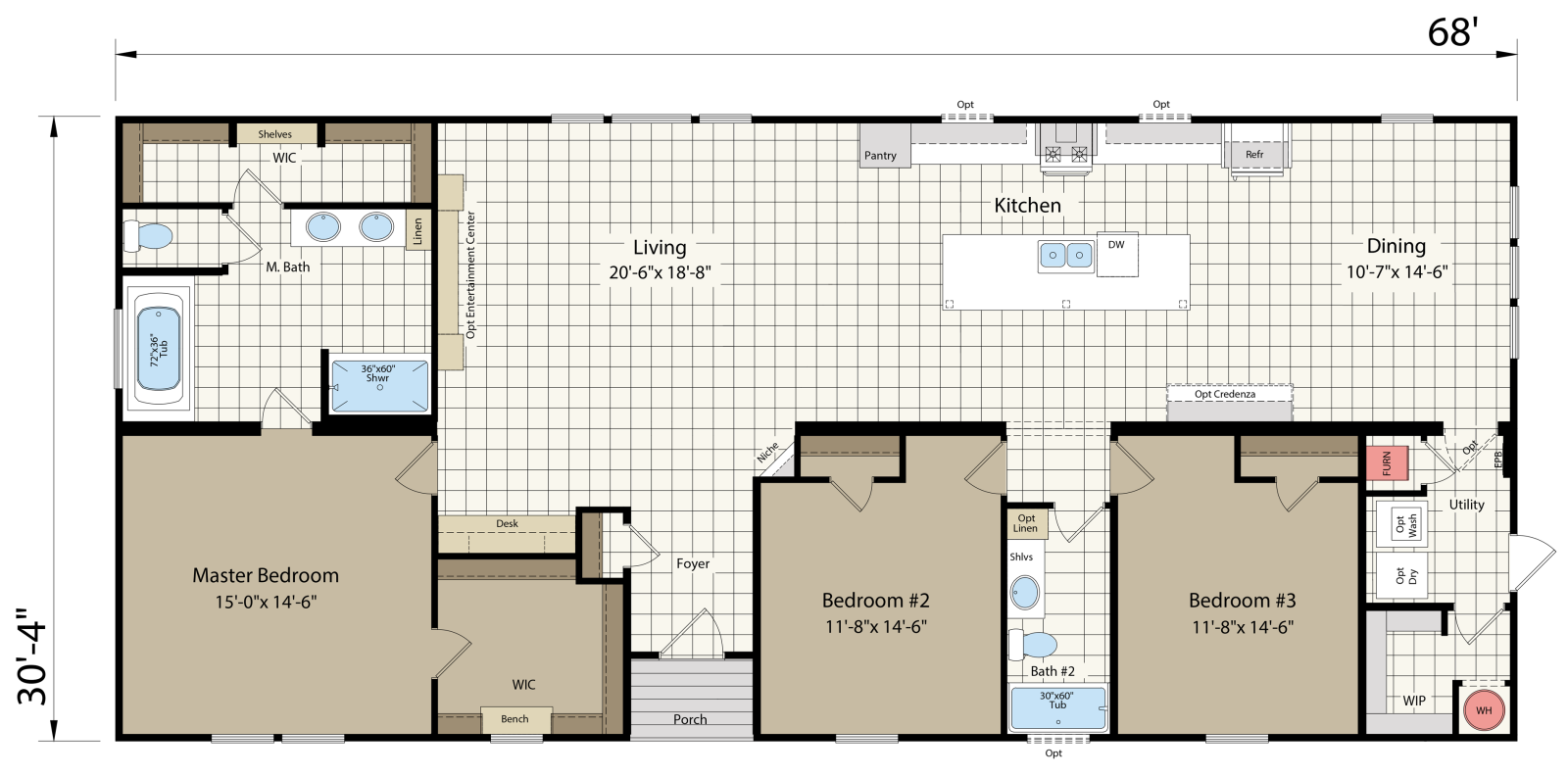 Innovation 3268C floor plan