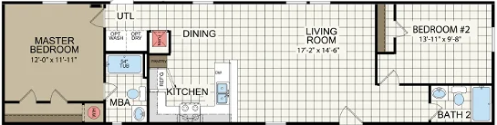 Larkspur single wide manufactured home