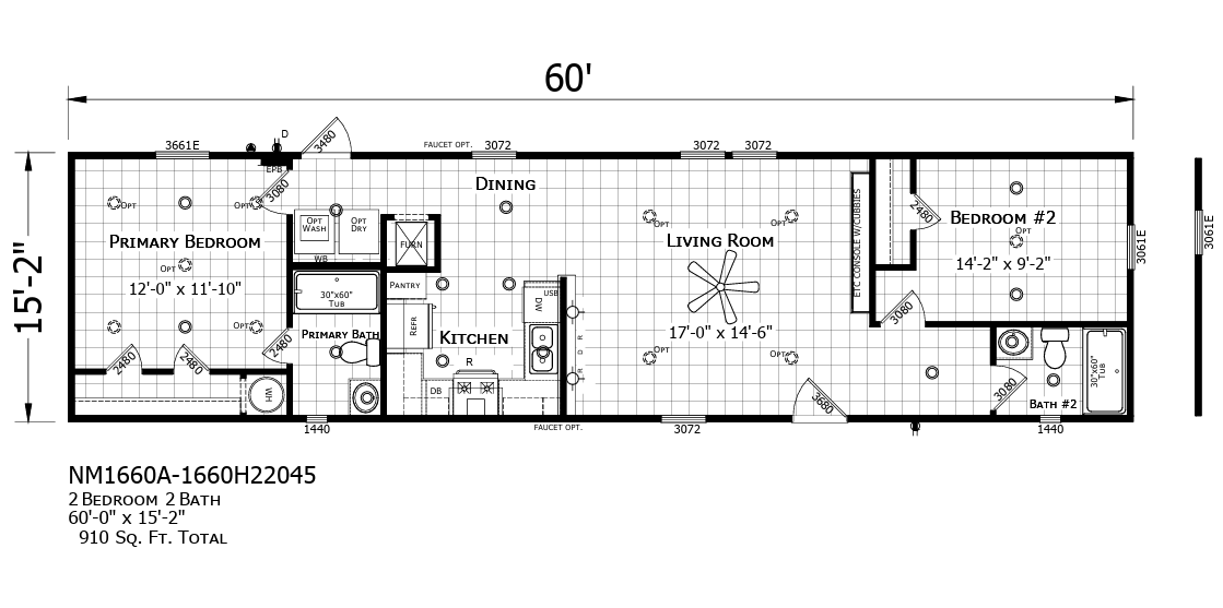 NM1660A floor plan