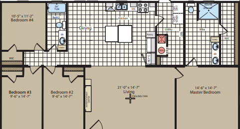 NM3256B double wide manufactured home