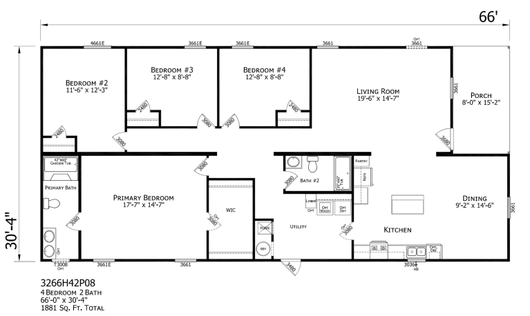 Prime Jessamine 135 double wide manufactured home