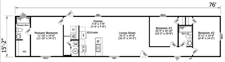 Prime Monte 043 single wide manufactured home