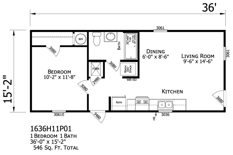 Prime Pike 135 single wide manufactured home