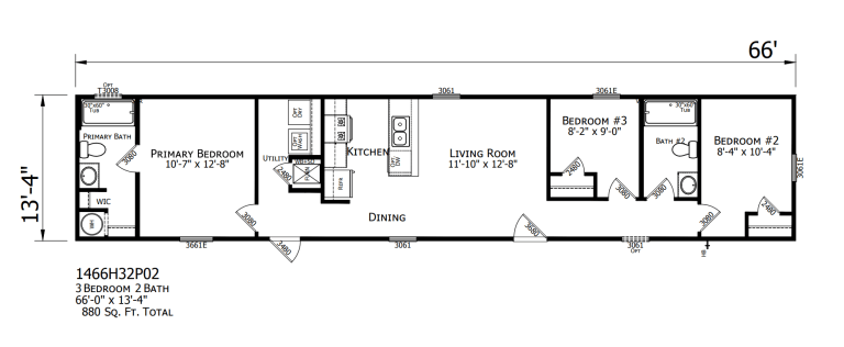 Prime Zenith 135 (02) single wide manufactured home