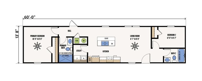The Amarillo single wide manufactured home