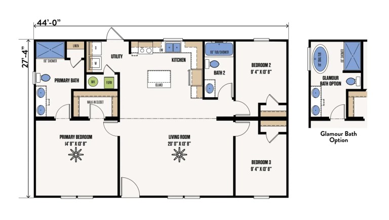 The Archer double wide manufactured home