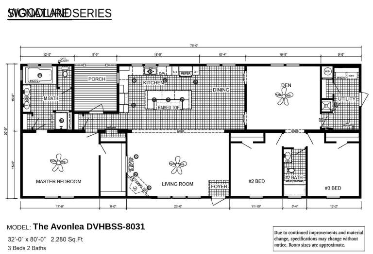 The Avonlea double wide manufactured home