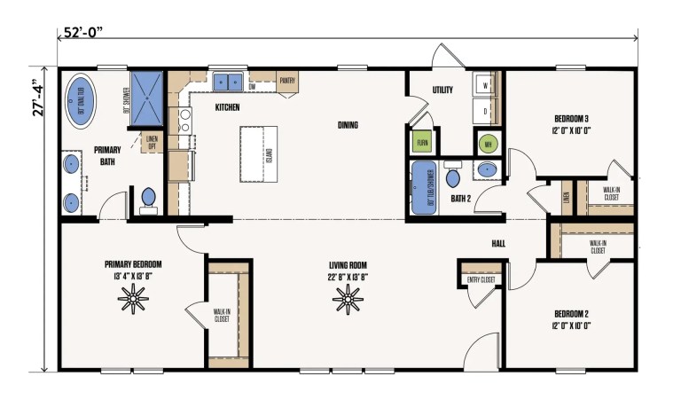 The Bell double wide manufactured home