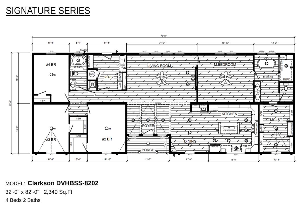The Clarkson floor plan