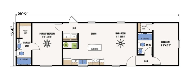 The Conroe single wide manufactured home