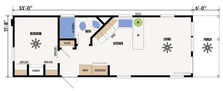 The Darrell single wide manufactured home