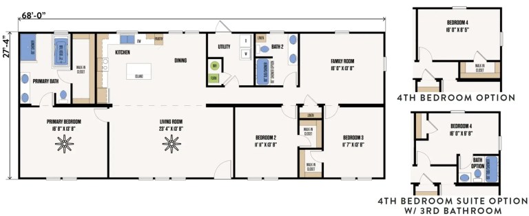 The Fisher double wide manufactured home