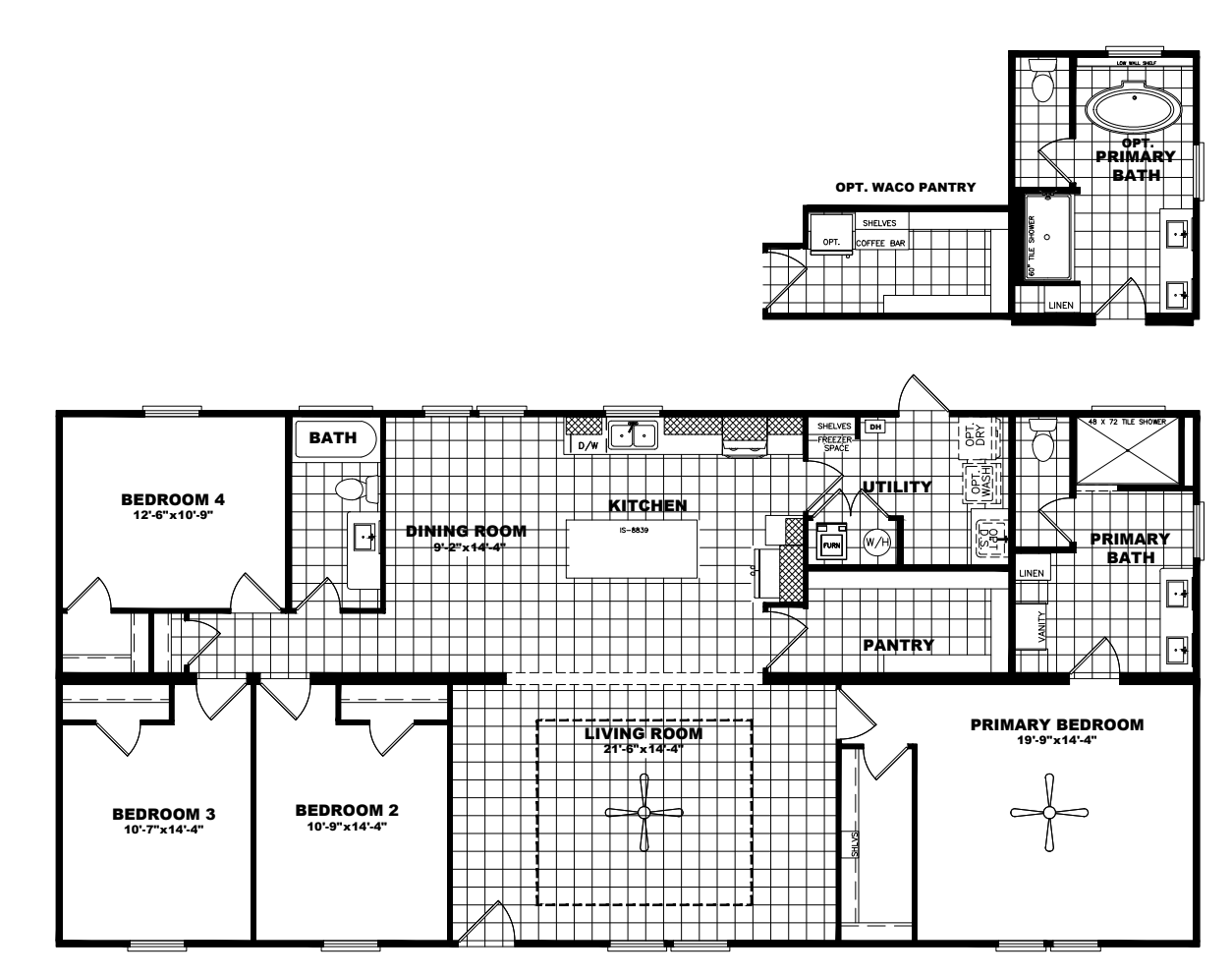 The Iron Peak floor plan