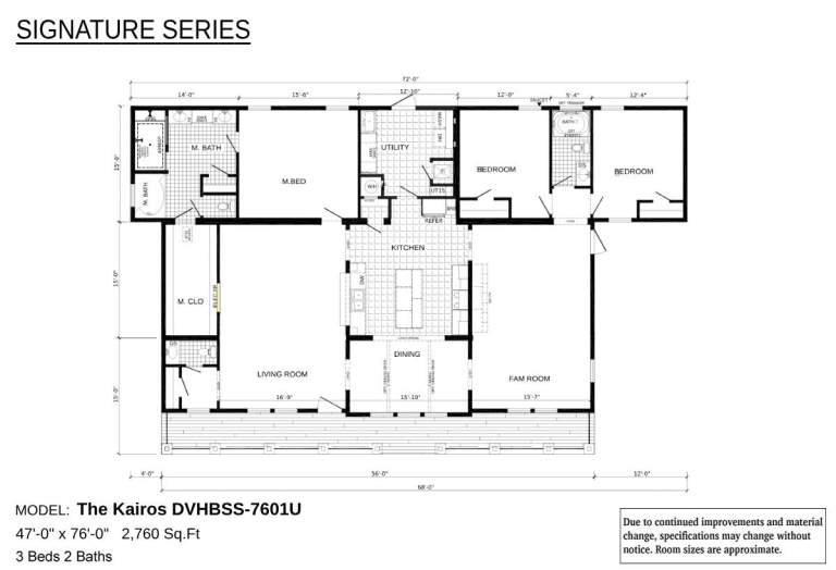 The Kairos (Utility) double wide manufactured home