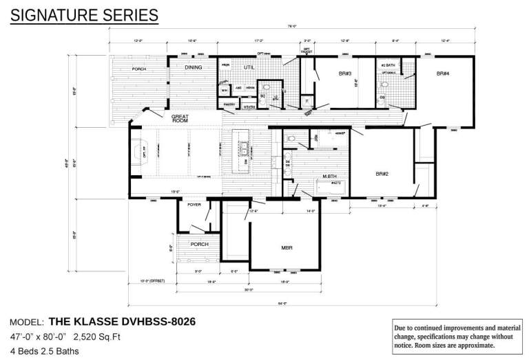 The Klasse double wide manufactured home