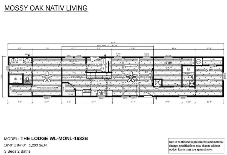 The Lodge B single wide manufactured home