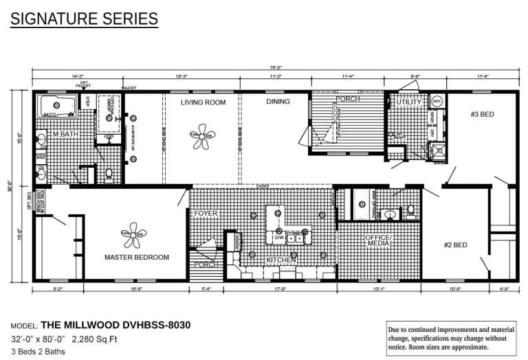 The Millwood double wide manufactured home