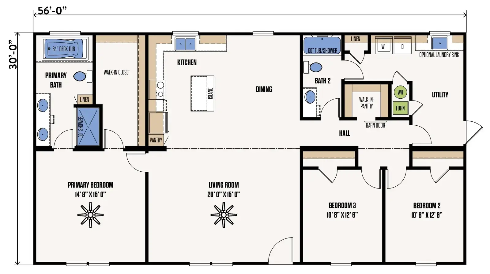 The Red River floor plan