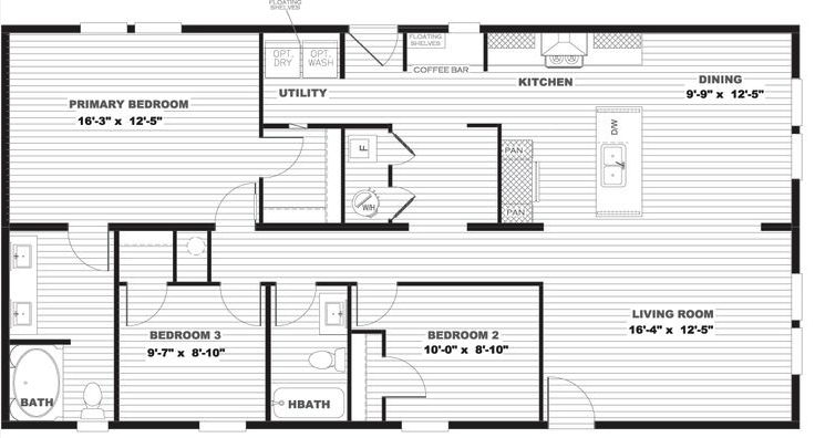 The Southfork floor plan