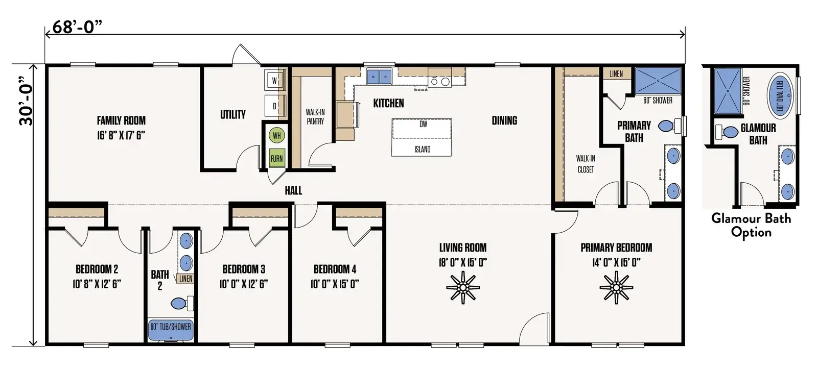 The Stonewall floor plan
